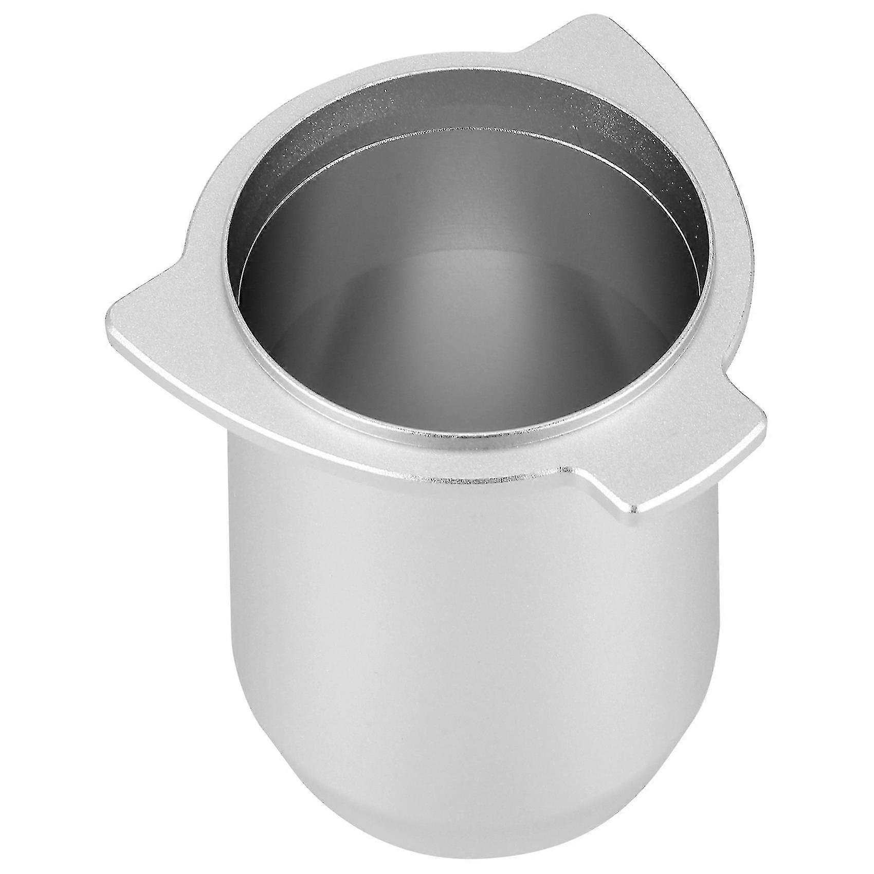 coffee dosing cup feeder part compatible with 54mm espresso machine silver