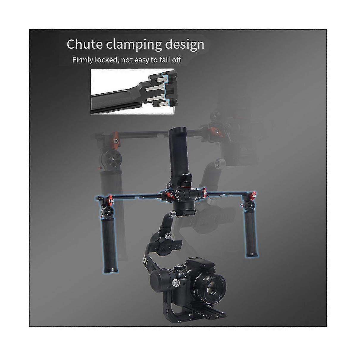 For Ruying 2 Rs2 Pot Handle Portable Double Handheld Stabilizer Carbon Fiber Folding Handle Set A