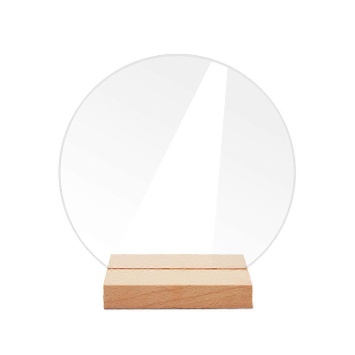 12PCS DIY Blank Acrylic Table Sign Clear Sign with Stand Transparent Arch Table Numbers Table Card
