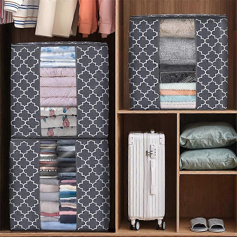 Foldable Clothing Storage Bag with Visual Window Multipurpose Large Capacity Dustproof Closet