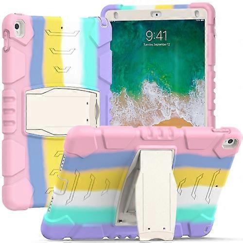 3-Layer ProtectionScreen Frame + PC + Silicone Shockproof Combination Case with Holder For iPad Pro 10.5 2019 / 2017