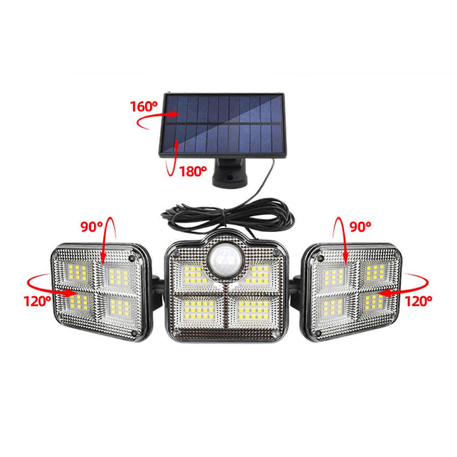 Household Solar Wall Light with Waterproof Multi-angle Adjustment Design for Building Corridors Garden Gates
