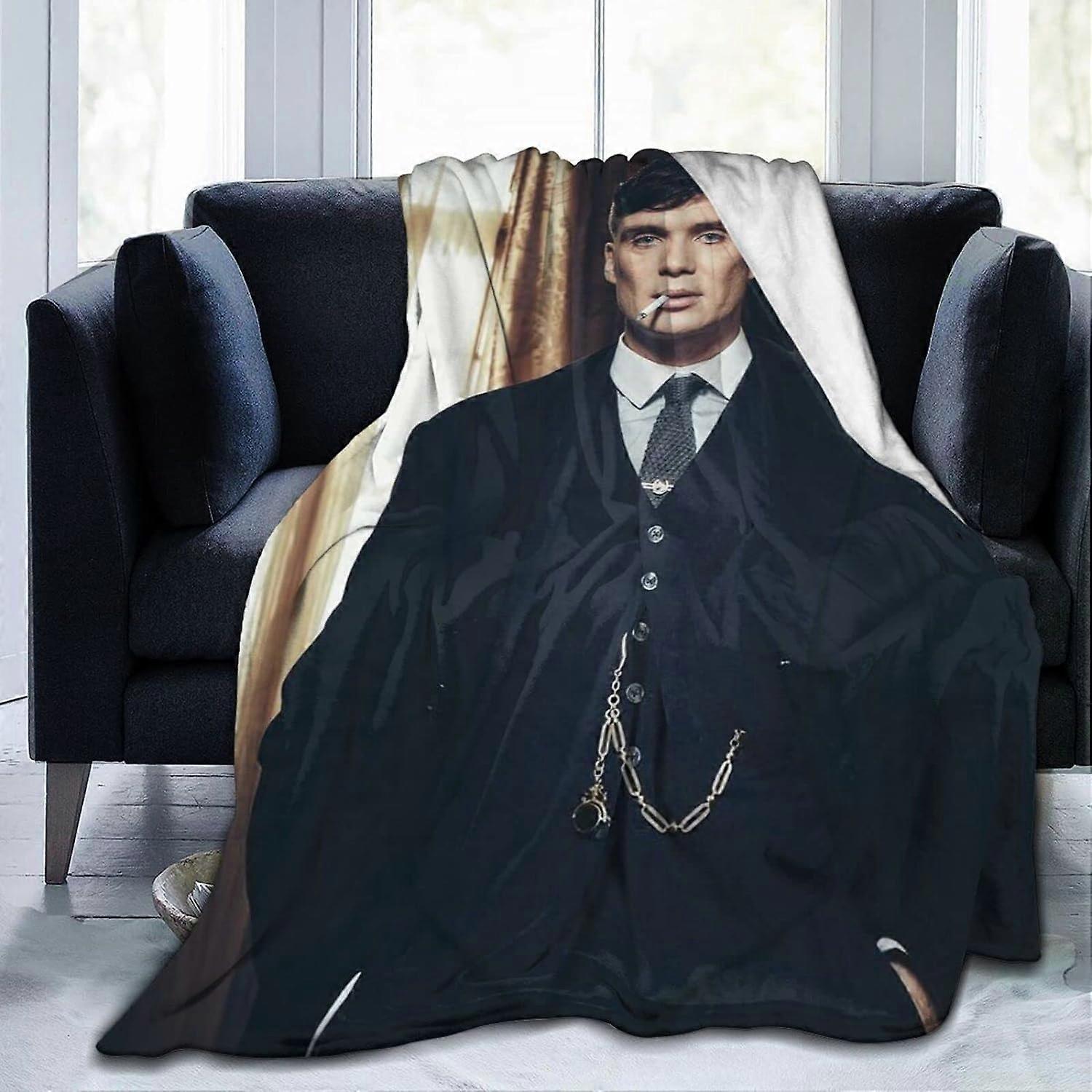 Cillian Murphy Flanellfilt Mjuk Lap Filtar Anti Pilling luftkonditionering filt Dekor för soffa Vardagsrum Sovrum-EDFR131