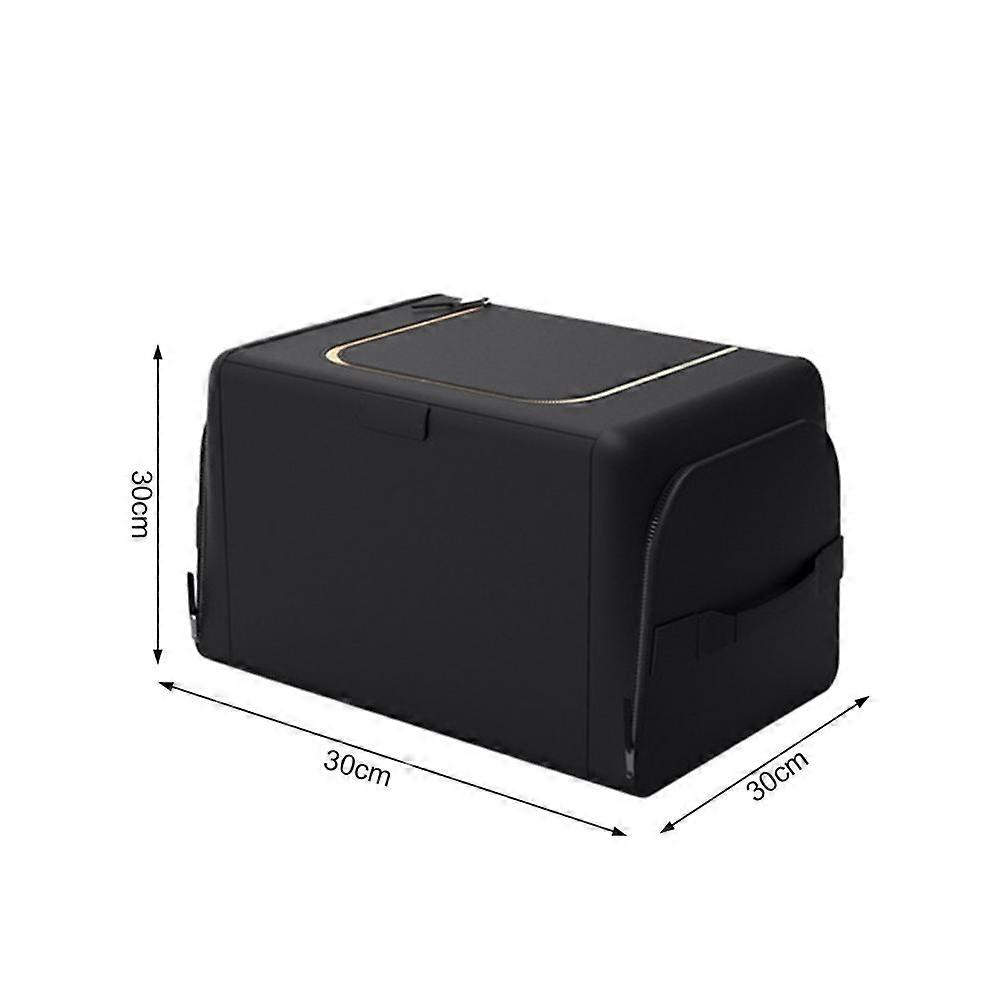 Universal Car Trunk Organizer With Lid Super Strong & Durable Foldable Nonslip Cargo Storage Box For Auto Trucks SUV Trunk Boxes