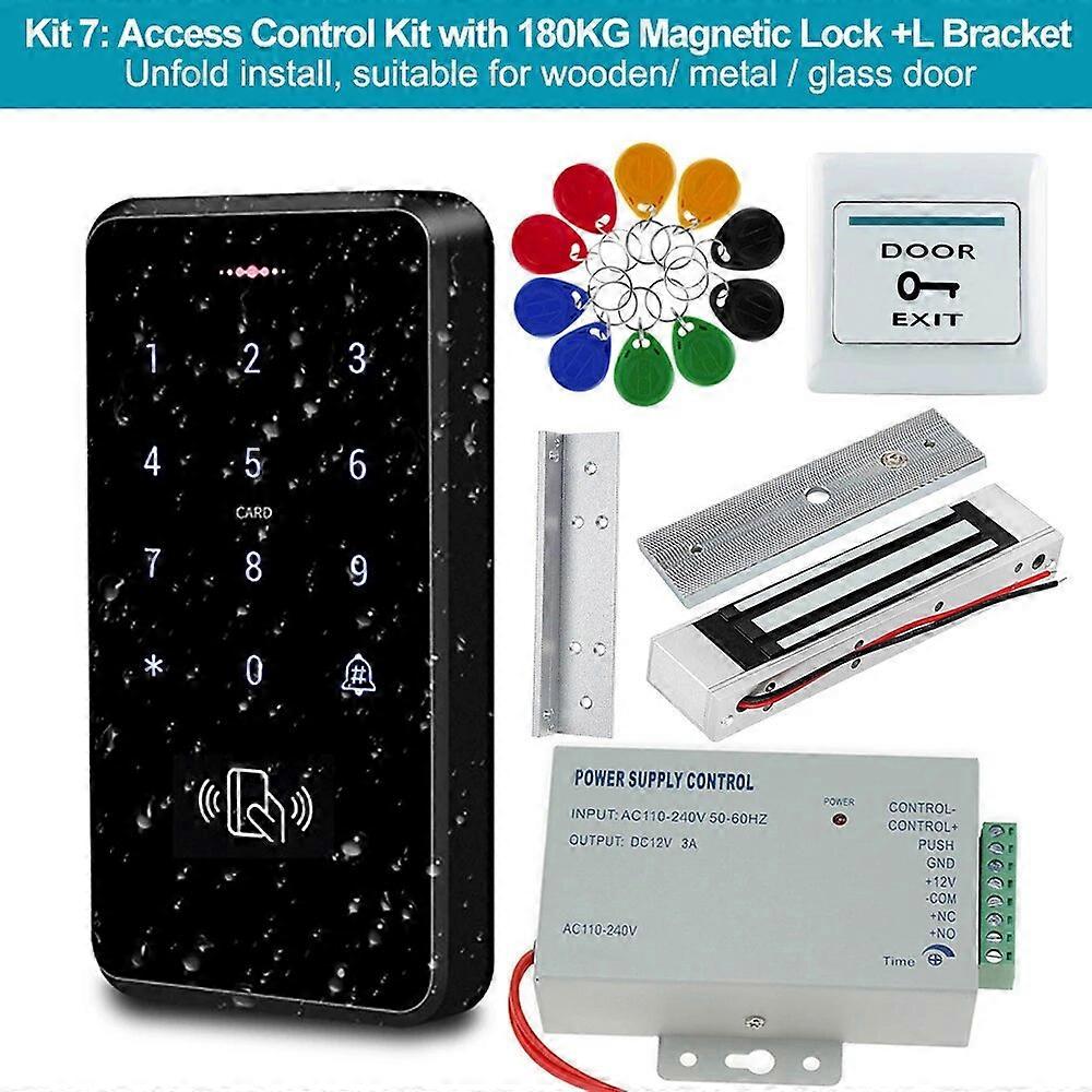 Redkid Kit de système de contrôle d’accès aux portes entièrement étanche clavier intelligent pour 30