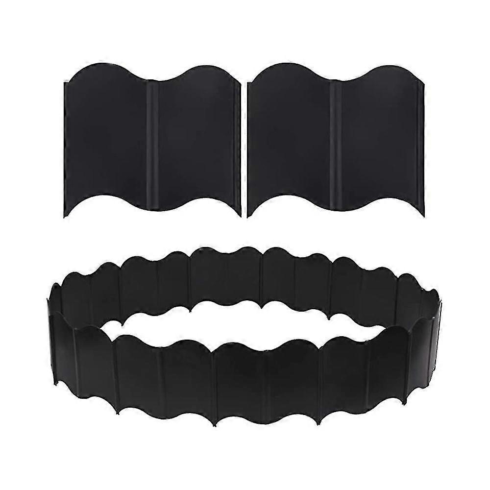 Garden Lawn Edging - 20 Pack Landscape Border Flexible Edging Plastic Palisade Fence Diy Decorative