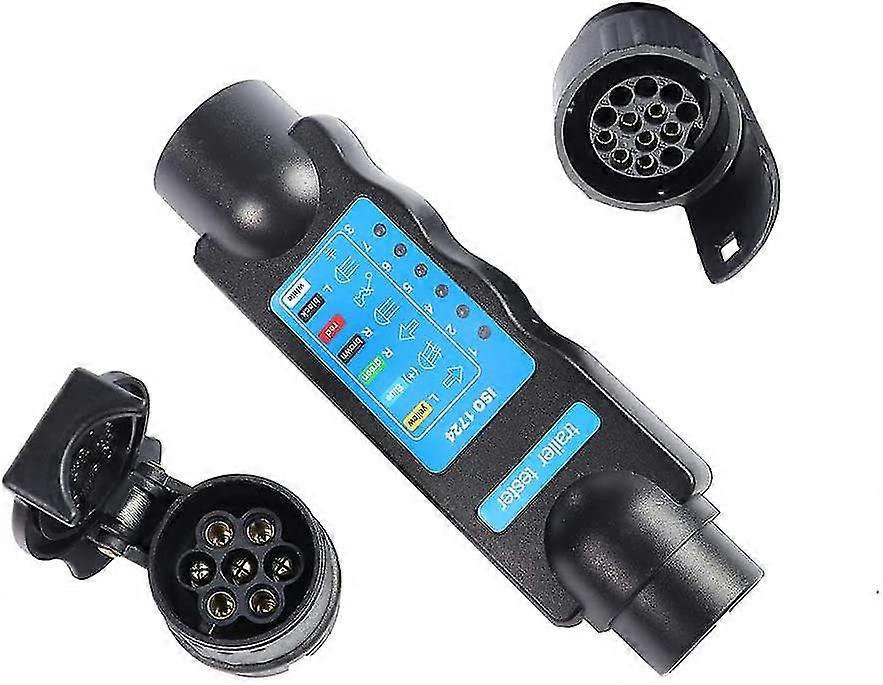 Trailer Lights 7 Pin Plug And Socket Tester 12v Wiring Circuit With 13 Pin Caravan Adapter Converter Car Connector