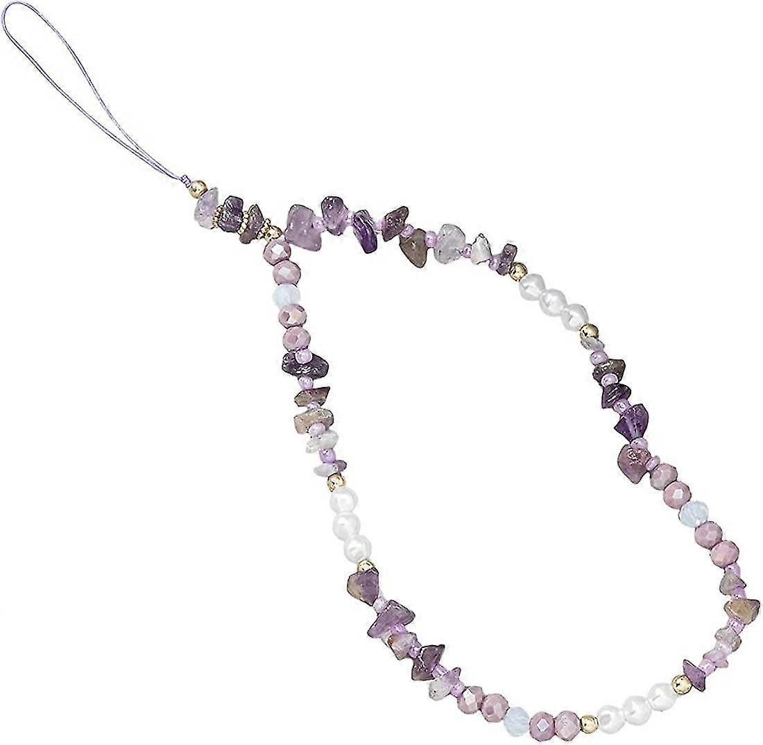 Mobile Phone Field, 1 Piece Of Acsergery Pink Crystal Pearl To Prevent The Loss Of Acsergery Mobile