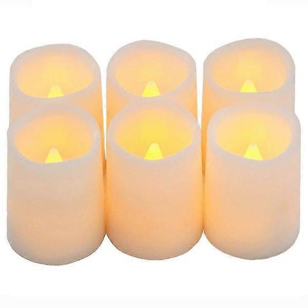 Timer Flameless Candles: Premium IC-Controlled Soft Flickering Votive Battery