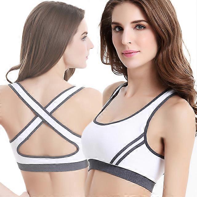 JWL sports bra shockproof womens back pretty