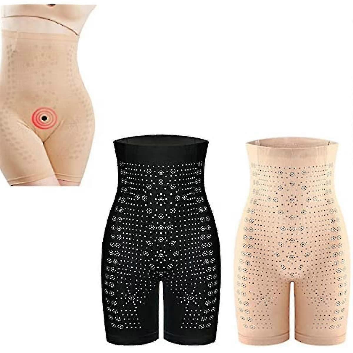 2 stk Ionstech Unik Fiber Restaurering Shaper, vaginal stramming fettforbrenning magekontroll og Body forme truser for kvinner