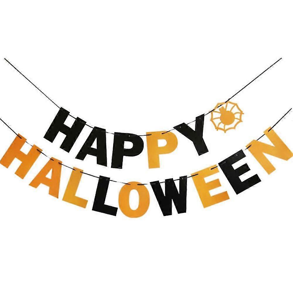 Halloween Garland Banner, Halloween Zombie Vampire Party Decorations Supplies