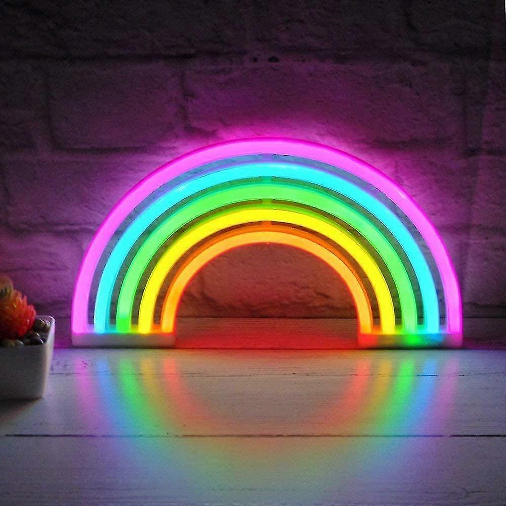 The Rainbow Led Neon Wall Light Compatible With Children's Room