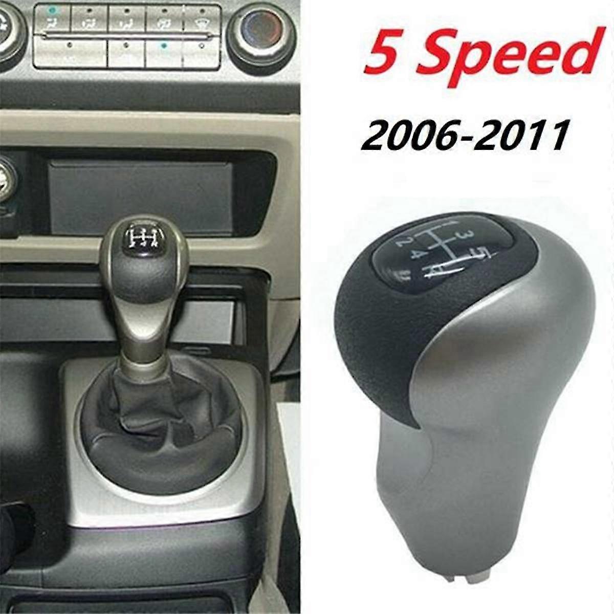 3pcs Shift 5 Speed Gear Shift Knob Manual Shift Ball Stick For 2006-2011 54102--a02