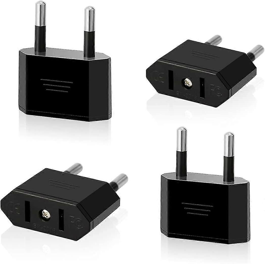 4pc Us To Eu Travel Plug Converter