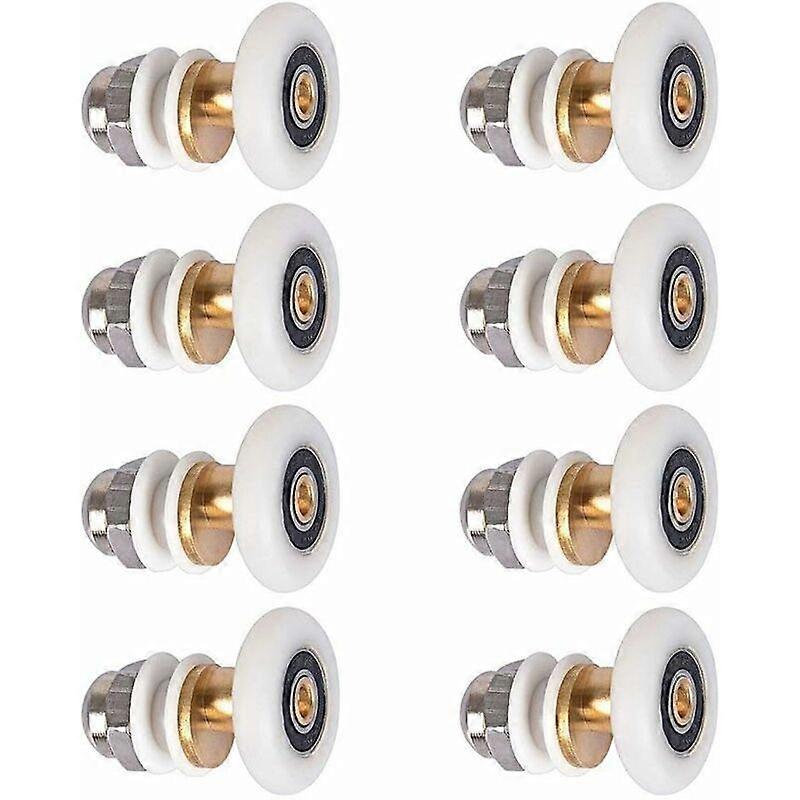 Shower Sliding Door Roller Replacement Shower Roller for Roller 8 pieces 25mm