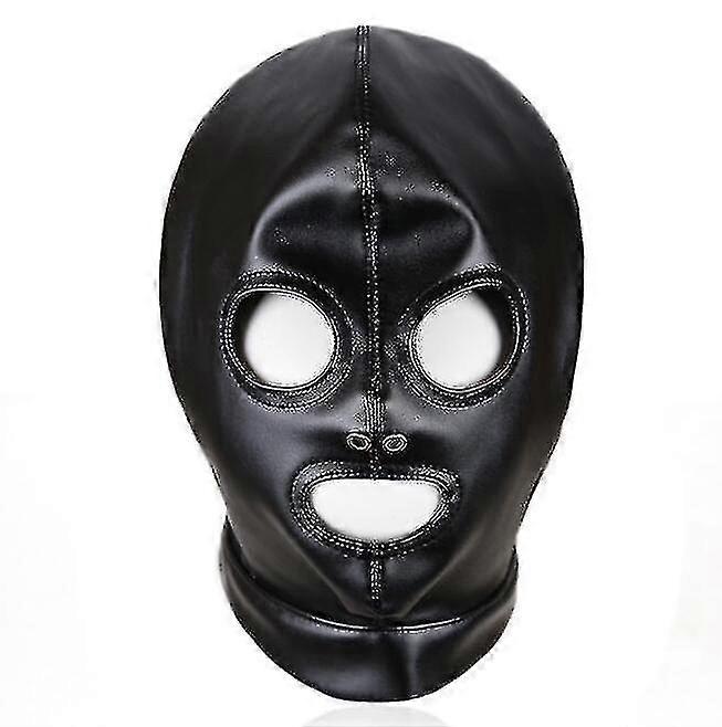レザーマスク フードフェチ フルヘッドヘッドギアマスク 女性 男性 コスプレマスク コスチューム アクセサリー