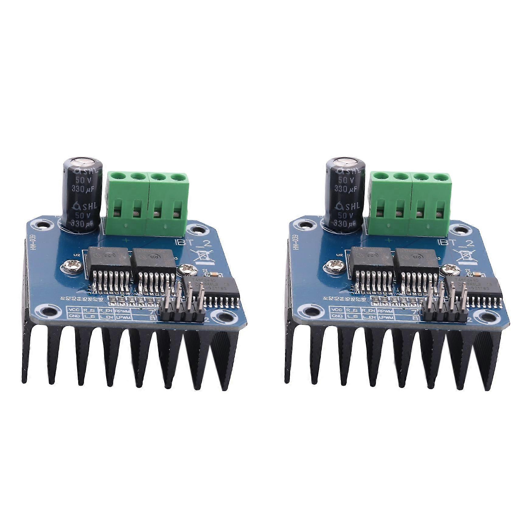 2pcs Bts7960 43a Double Dc Stepper Motor Driver H-bridge Pwm High-power Module Compatible With Ar-d GuanGuan