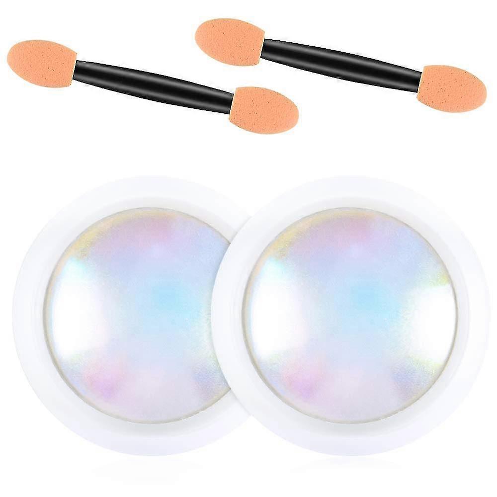 2pcs Chrome Nail Powder Glitter Mirror Effect
