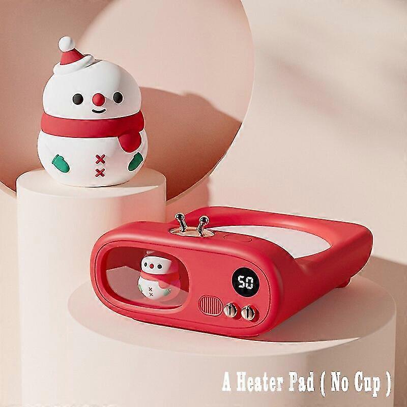 Bella tazza da caffè scaldavivanda tazza riscaldatore pad per tè latte scrivania riscaldamento coaster 3 temperatura regolabile animale domestico led display lampada notturna