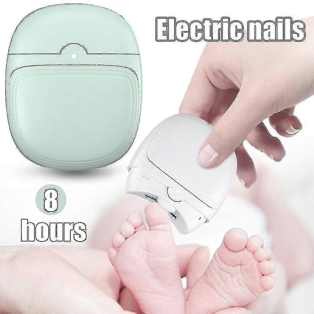 مقص أظافر كهربائي أوتوماتيكي مع ضوء، مقص أظافر ومطحنة 2 في 1، مقص أظافر آمن قابل لإعادة الشحن للبالغين والأطفال