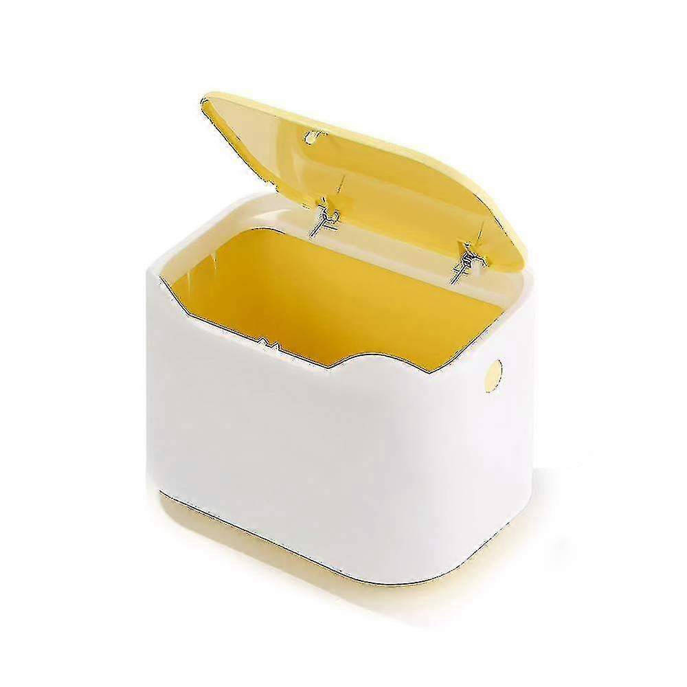 Small Desk Mini Trash Can With Lid
