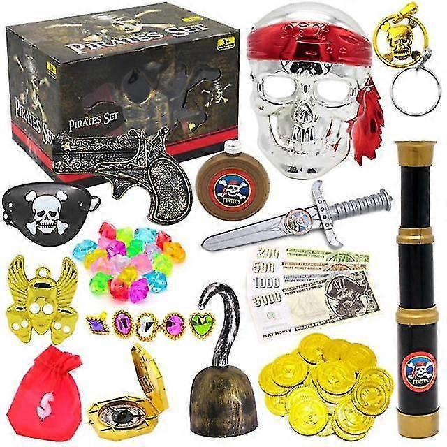 القراصنة الكنز الصدر لعبة مجموعة القراصنة حزب اللوازم لعبة حزب الديكور أفضل هدية للأطفال
