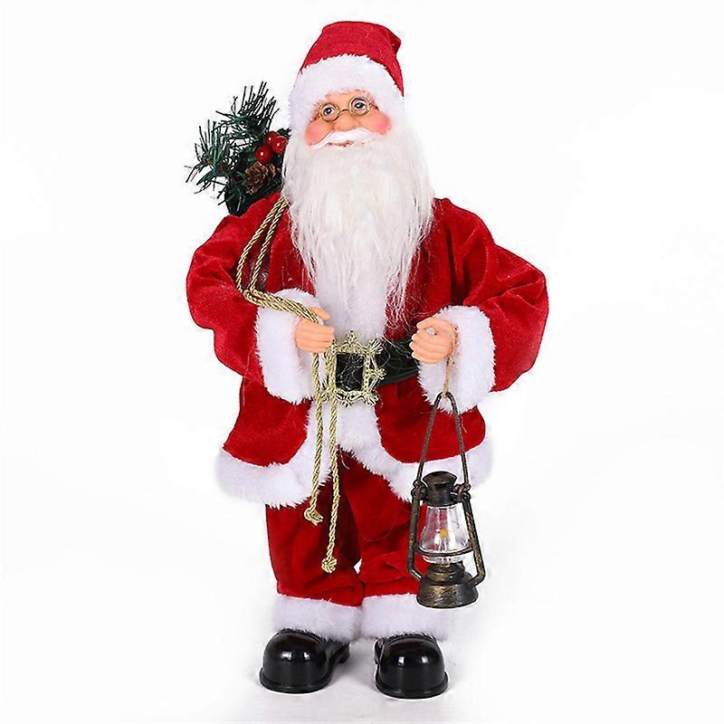 Electric Santa Claus Toy with Shaking Belly and Feet, Singing and Dancing Musical Christmas Doll, Xmas Gift 16inches