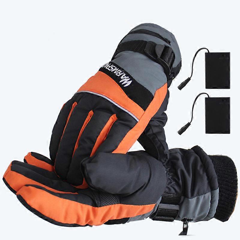 MIMIGO winter outdoor electric gloves, skiing, cycling and fishing, touch screen temperature control, five fingers warm, -AA battery