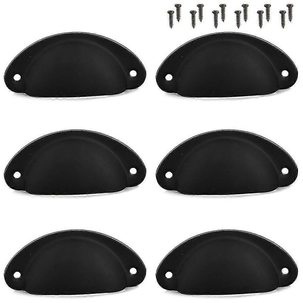 12pcs Cup Handles Shell Pull Kitchen Cupboard Cabinet Door Furniture Drawer Knobs