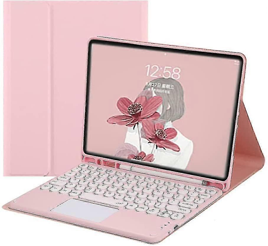 Ipad 6 Ipad 5 Air 2 Pro Custodia per tastiera da 9,7 pollici con touchpad Tastiera a colori Ipad 6th 5th Generation Tastiera touch Bluetooth stacca...
