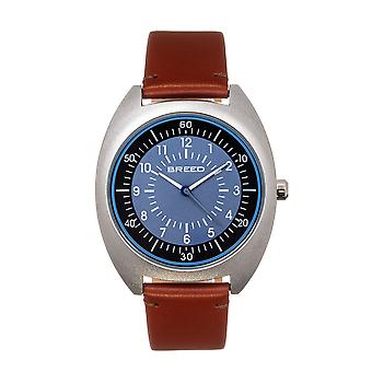 Race Victor Læder-Band Watch - Blue-Grey/Russet