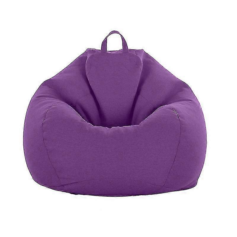 18 S No Ing Bean Bag Divano Lavabile in Tessuto Bean Bag Ch Copertura-5 Dimensioni Viola scuro 100*120cm