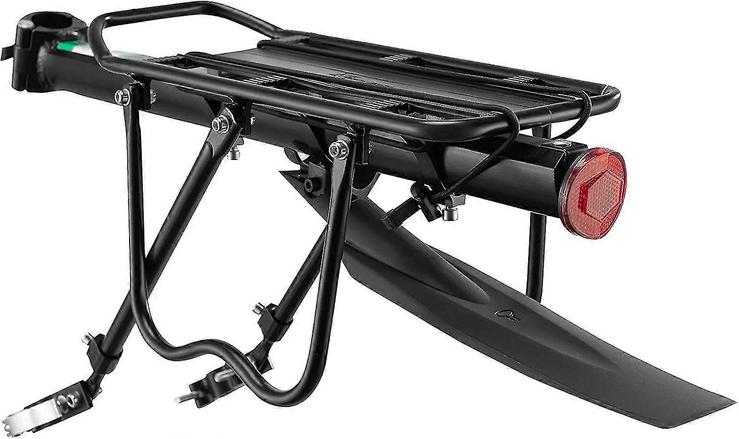Bicycle Rear Rack Mtb Seatpost Mount,carrier,reflector And Mudguard,universal Quick Installation Black