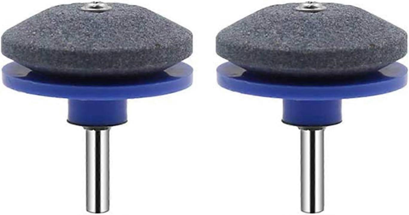 50mm Lawn Mower Blade Sharpener - Electric Manual Drill - 2Pcs