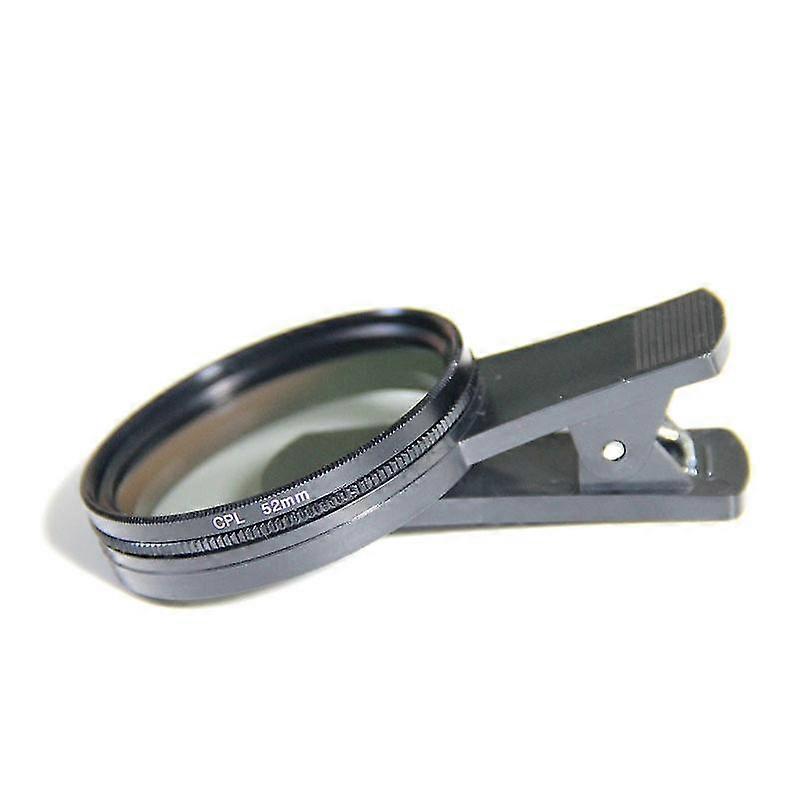 52mm Circular Universal Portable Polarizer Camera Lens Cpl No Reflections Filter Professional For Iphone Mobile Phone Smartphone