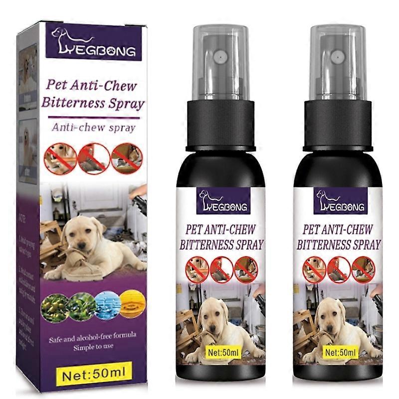 2pcsペットアンチチュースプレーかじる噛む効果的なトレーニングエイド家具引っかき傷保護猫噛む液体を止める