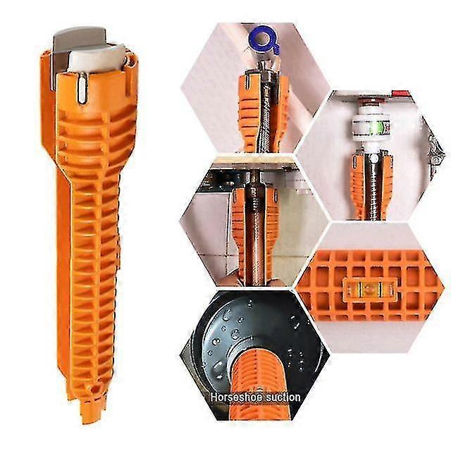 Multifunctional Installation Wrenches, Non-slip Handles, Pipes For Faucets And Sinks-orange