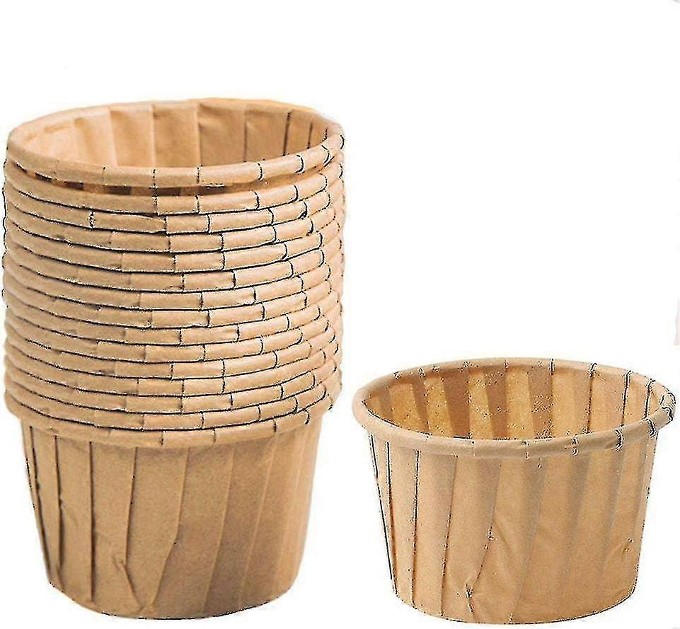 50-delt mini engangs muffinskopper primærfarger