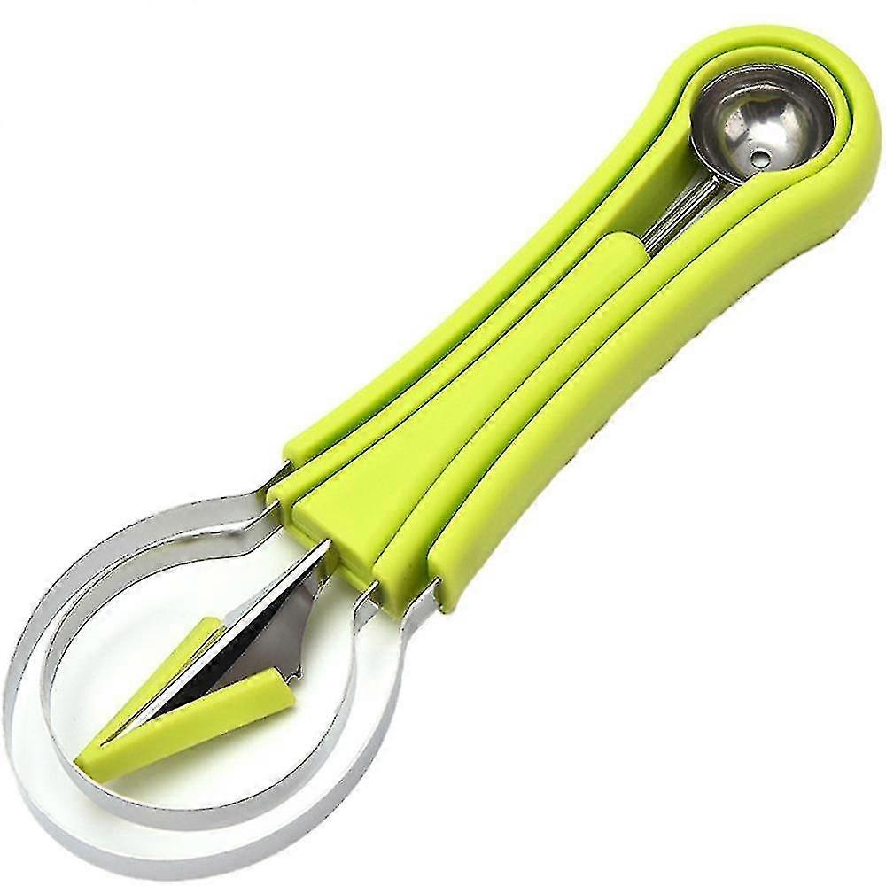 Melon Baller Scoop Set, 4 In 1 Less Steel Waton Fruit Carving Tools Set