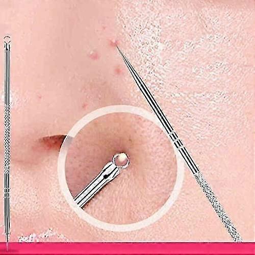 Dissolvant d’aiguille d’acné de point noir en acier inoxydable - Soins de la peau du visage, outil de nettoyage des pores