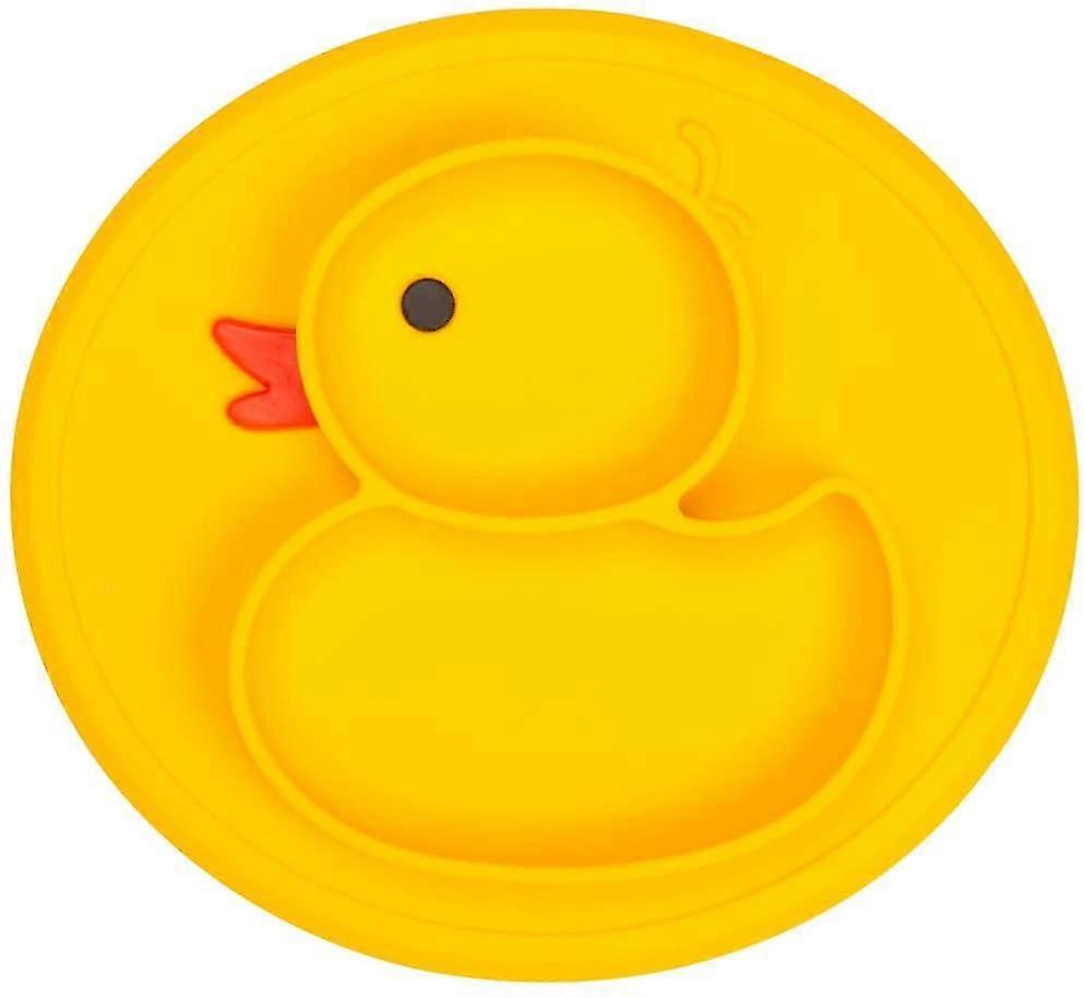 リトルダックシリコーンベビーディナープレート、ベビーディナープレート食器、スプリットノンスリッププレイスマット