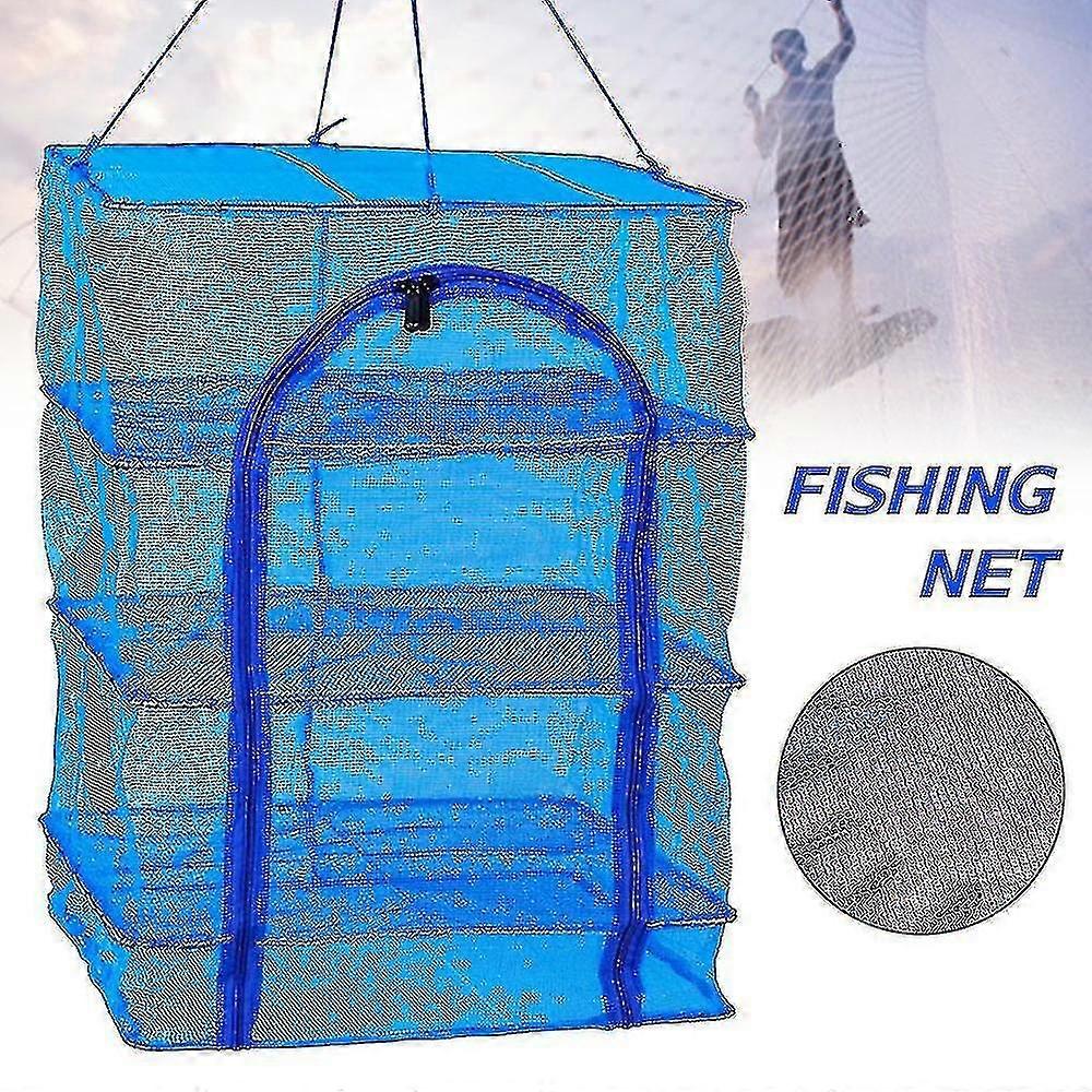 Sunning Net Folding Dried Fish Drying Cage Multi-function Nylon Net for Fishing