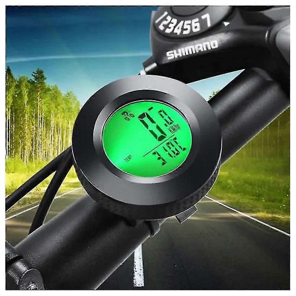 Waterproof wireless speedometer with 3-color backlight