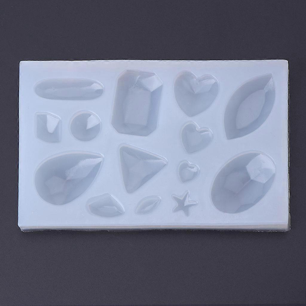 Diamond Gem Ice Cube Shape Silicone Mold for DIY Toys for Children Learning