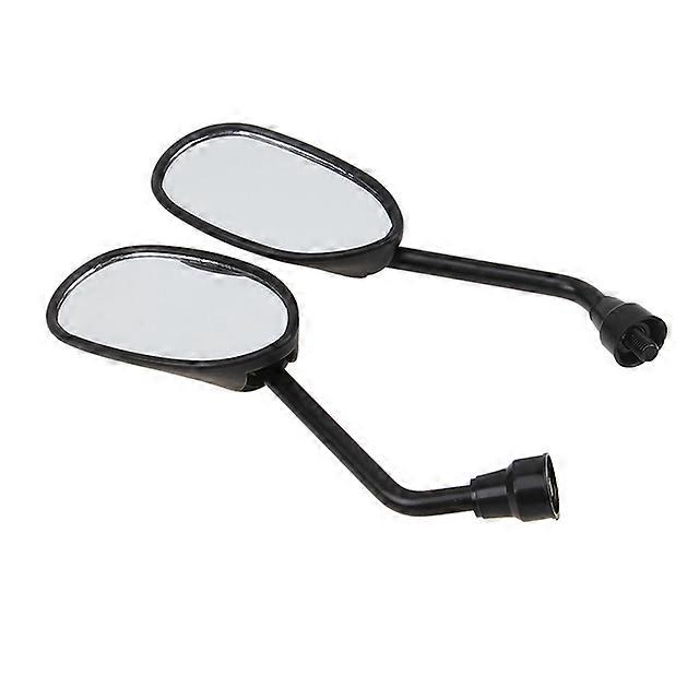 POSSBAY Black Motorcycle Mirror Rear View Side Mirror Universal