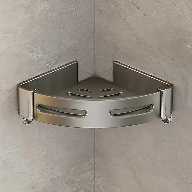Bathroom Accessory Shelf Corner Space Aluminum Bathroom Accessory Triangle Basket Shower Room Storage Rack Wall Mounted