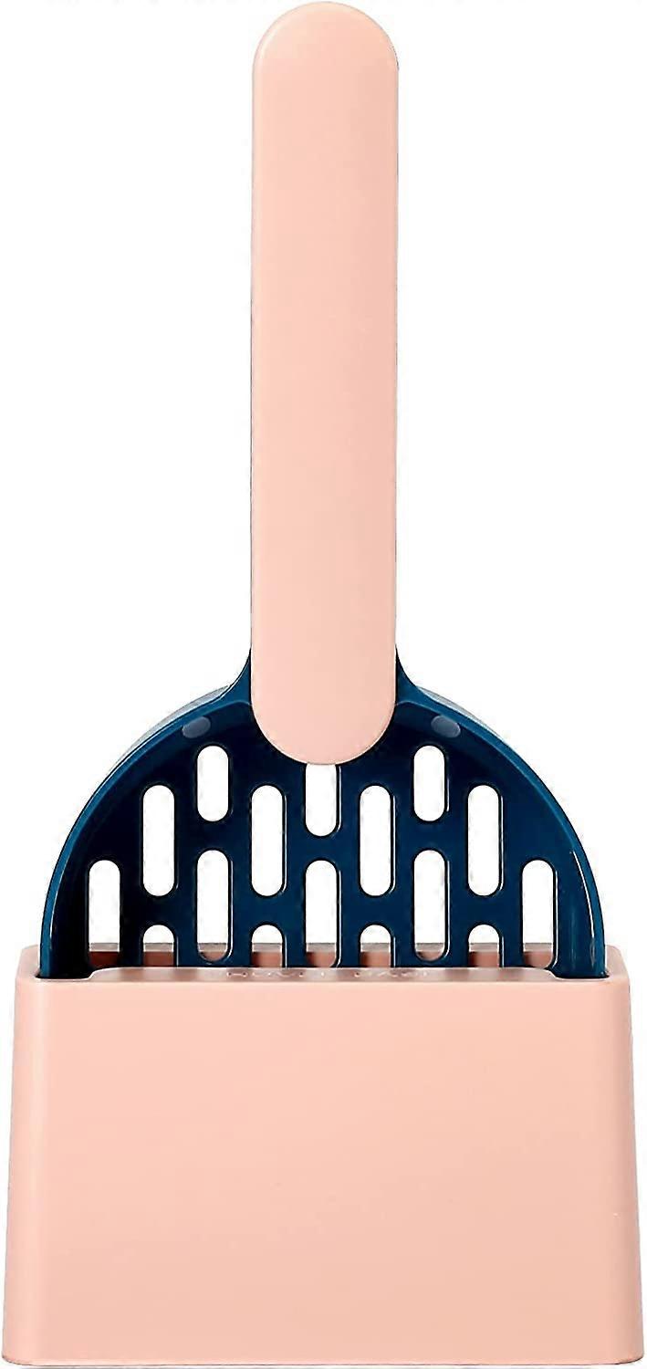 Cat litter spoon with bracket plastic cat litter scoop with base