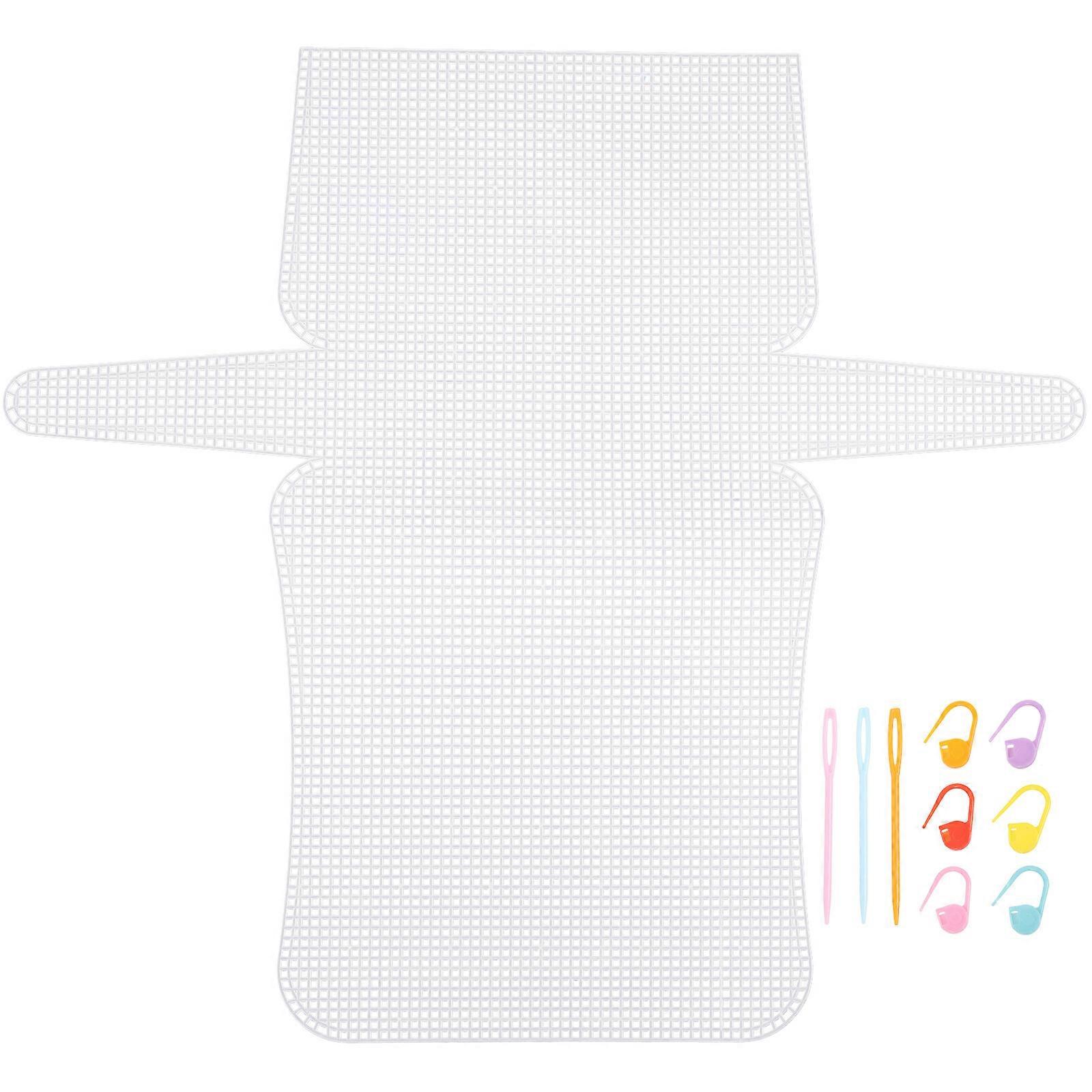 1 Set Plastic Mesh Bag Sheet Mesh Plastic Canvas Sheet DIY Handicraft Accessory Crafting