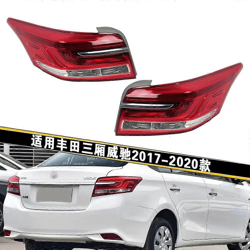 1 Set For Toyota Vios 2016 2017 2018 2019 LED Rear Bumper Reflector Fog Lamp Brake Light Turn Signal Light Warning Light
